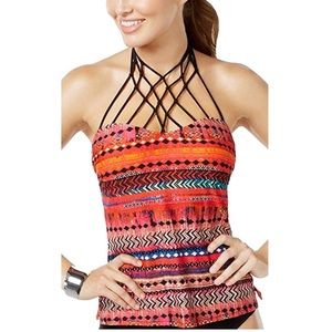 Island Escape Lattice Tankini size Small